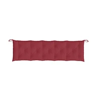 Garden Bench Cushions 2 pcs Wine Red 70.9"x19.7"x2.8" Oxford Fabric