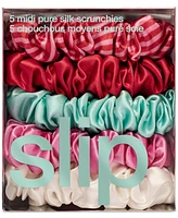 Slip 5-Pc. Pure Silk Midi Scrunchies Set