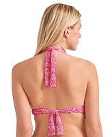 Tommy Bahama Women's Point Reversible Halter Swim Top