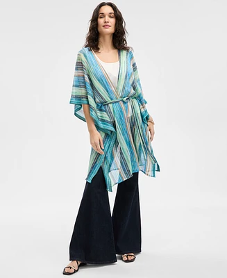 I.n.c. International Concepts Striped Zig Zag Cover-Up, Exclusively at Macy's