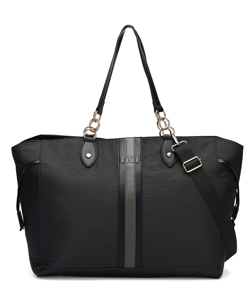 Elle Eleganza 32 Liters Monogram Weekender Tote Bag
