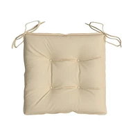 Chair Cushions 4 pcs Beige 15.7"x15.7"x2.8" Oxford Fabric