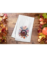 Colorful Harvest Turkey Towel