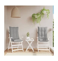 Highback Chair Cushions 2 pcs Oxford Fabric