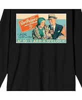 Dr. Pepper Men's An Old Co-Ed Custom Black Long Sleeve Tee-Small