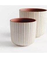 Tasha Flowerpot Planters Set of 2