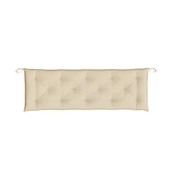 Garden Bench Cushions 2 pcs Beige 59.1"x19.7"x2.8" Oxford Fabric