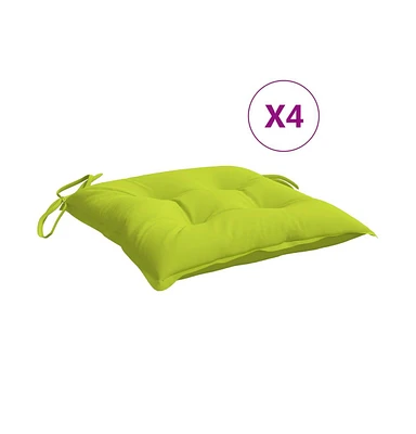 Pallet Cushions 4 pcs Bright Green 19.7"x19.7"x2.8" Oxford Fabric