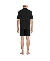 Lands' End Men's Short Sleeve Cooling Knit Pajama Set