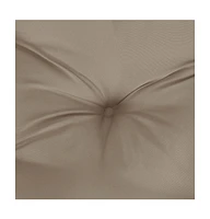 Pallet Cushions 2 pcs Taupe 19.7"x19.7"x2.8" Oxford Fabric