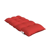 Lowback Chair Cushions 6 pcs Red Oxford Fabric