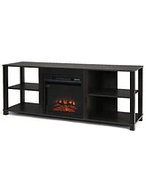 2-Tier Tv Storage Cabinet Console with Adjustable Shelves
