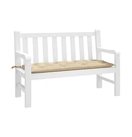 Garden Bench Cushion Beige 47.2"x19.7"x2.8" Oxford Fabric