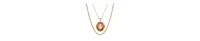 2028 Resin Cameo Double Chain Necklace