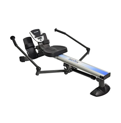 Stamina BodyTrac Glider 1060 Cardio Exercise Fitness Rower Rowing Machine with Adjustable Hydraulic Resistance, Display Monitor, and Tablet Holder