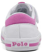 Polo Ralph Lauren Toddler Girls Elmwood Fastening Strap Casual Sneakers from Finish Line