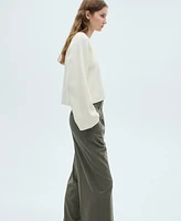 Mango Women's Oversized Sleeve Knitted Sweater