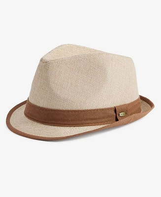 Dorfman Pacific Men's Contrast Trim Fedora Hat