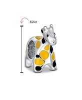 Bling Jewelry Orange Black Jungle Zoo Animal Charm Bead for European Bracelet Sterling Silver