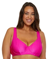 Becca Etc Plus Monte Carlo Rib Underwire Bikini Top