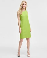 Kasper Women's Sleeveless Multi-Seam Sheath Dress, Regular & Petite