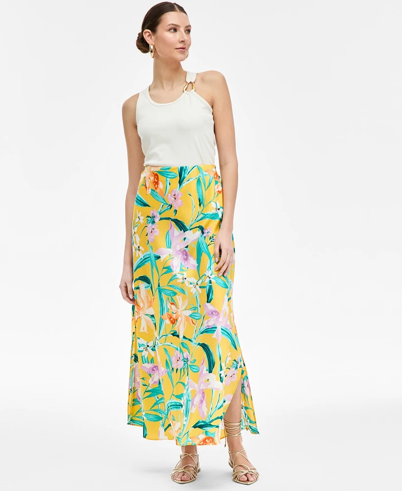 I.n.c. International Concepts Women's Printed Midi Skirt, Exclusively at Macy's