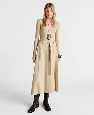 Mango Women's Combined Woven Dress