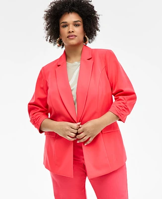 I.n.c. International Concepts Plus 3/4-Sleeve Blazer, Created for Macy's