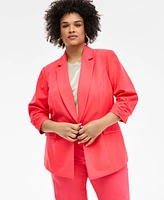 I.n.c. International Concepts Plus 3/4-Sleeve Blazer, Created for Macy's