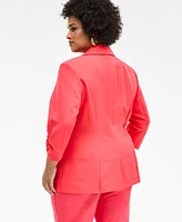 I.n.c. International Concepts Plus 3/4-Sleeve Blazer, Created for Macy's