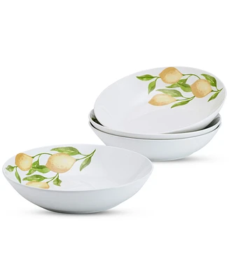 Studio Nova Country Lemons Pasta Bowls, Set of 4