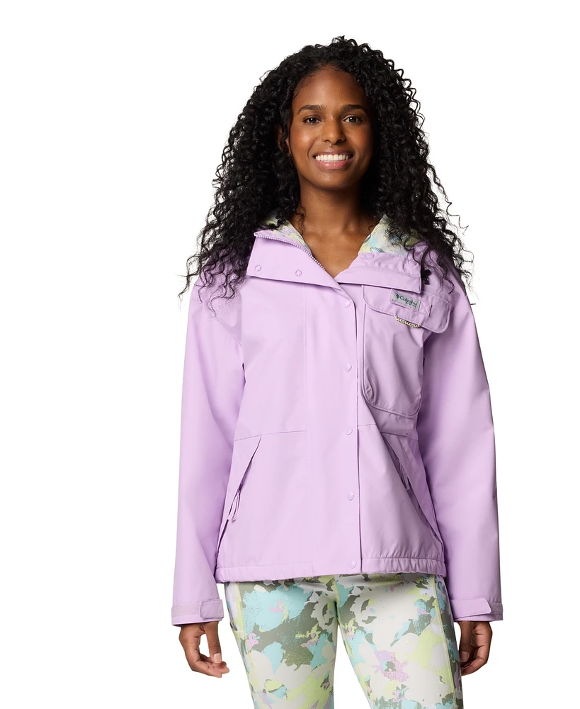 Columbia Women's Pfg Open Water Hooded Rain Jacket
