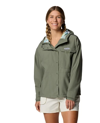 Columbia Women's Pfg Open Water Hooded Rain Jacket