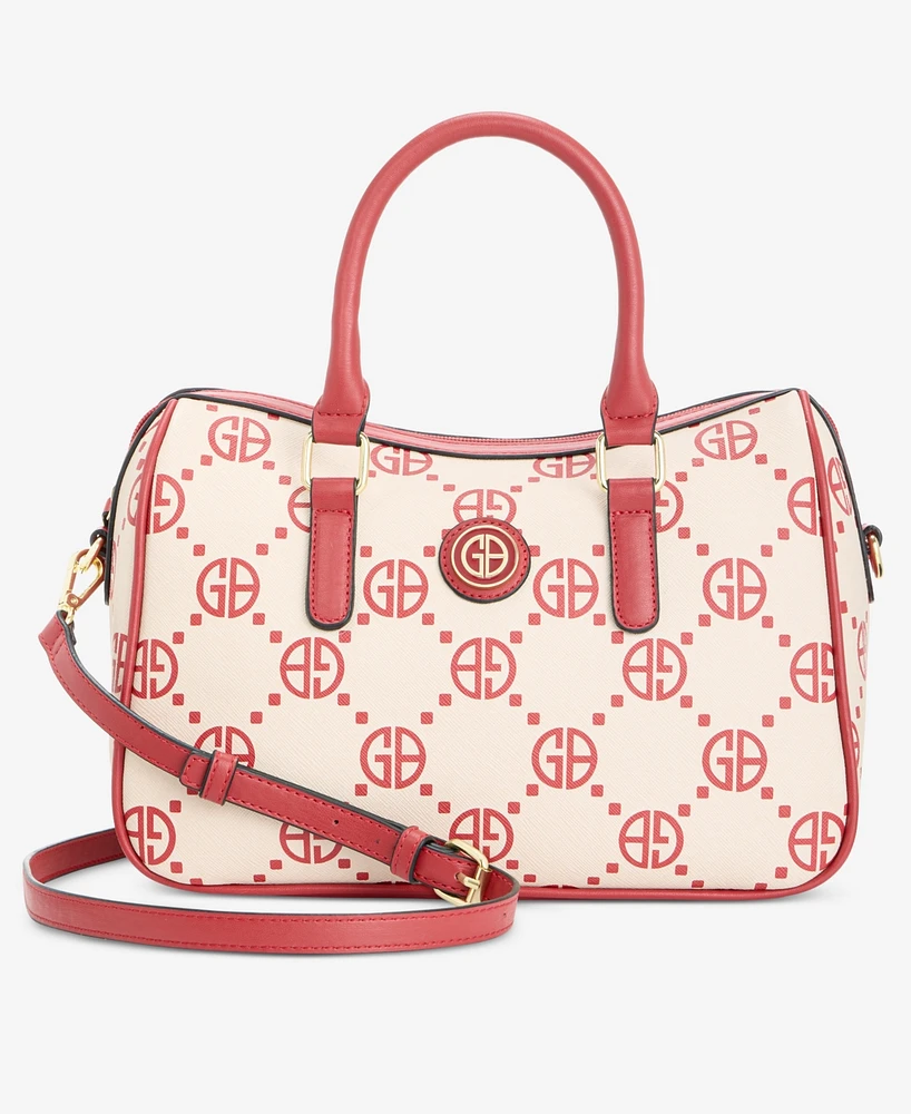 Giani Bernini Monogram Signature Dip Small Satchel, Created for Macy's