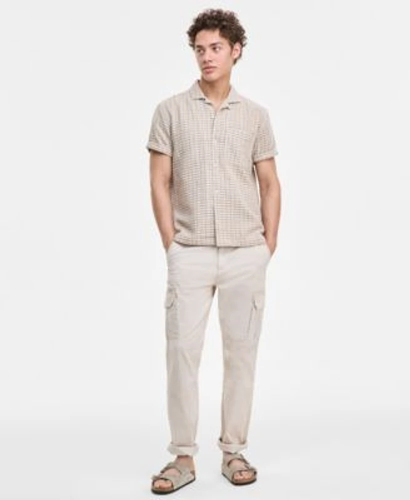 Sun Stone Mens Check Shirt Cargo Pants Sandals Exclusively At Macys