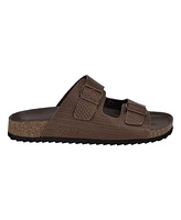 Guess Men's Unikin Slip On Double Strap Footbed Sandals