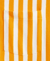 Mode of One Men's Johnny Collar Striped Terry Shirt, Exclusively at Macy's