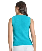 Jones New York Women's Roll-Neck Sleeveless Sweater