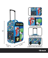 Super Mario Bros Mario & Yoshi Blue 18in Pilot Case