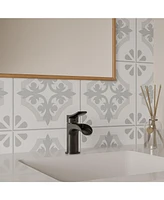 Waterfall Single Handle Single Hole Farmhouse Bathroom Faucet Bathroom Drip-Free Lavatory Rv Sink Faucet in Brushed Gold
