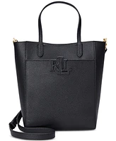 Lauren Ralph Pebbled Leather Small Cameryn Tote Bag