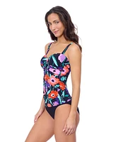 Marguerite D Cup Crisscross Detail Tankini