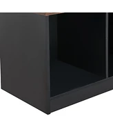 Versatile Hall Tree with Hooks, Storage Bench, and Cabinet