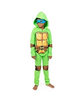 Teenage Mutant Ninja Turtles Zip Up Cosplay Costume Coverall and Masks