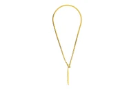 Snake Y Necklace with Cubic Zirconia Details