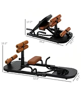 Soozier Sissy Squat Machine Hip Thrust with Push Up Sd,