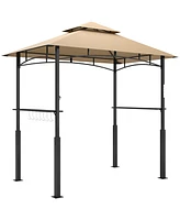 Outsunny 8' x 5' Grill Gazebo, 2-Tier Outdoor Bbq