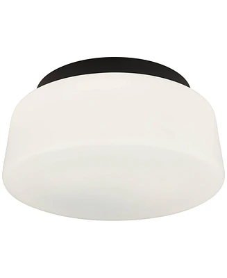 Possini Euro Buckley 13" Wide Black Drum Ceiling Light - Possini Euro Design