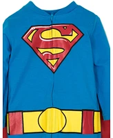 Dc Comics Justice League Zip Up Costume Coverall and Cape