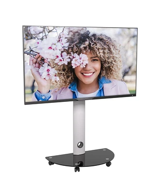 ProMounts Rolling Tv Stand with Swivel for 32"-72" Screens Holds up to 88lbs.